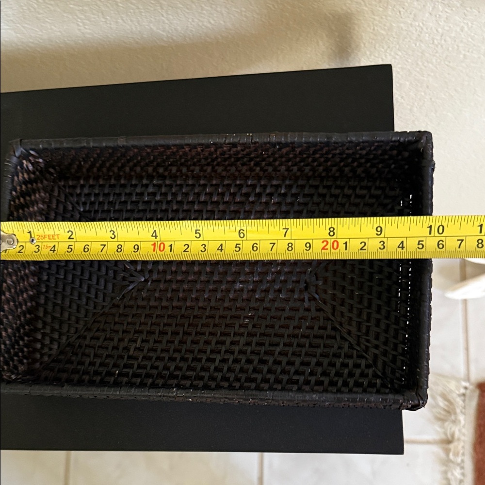Crate&Barrel Brown Woven Basket - Picture 2 of 5